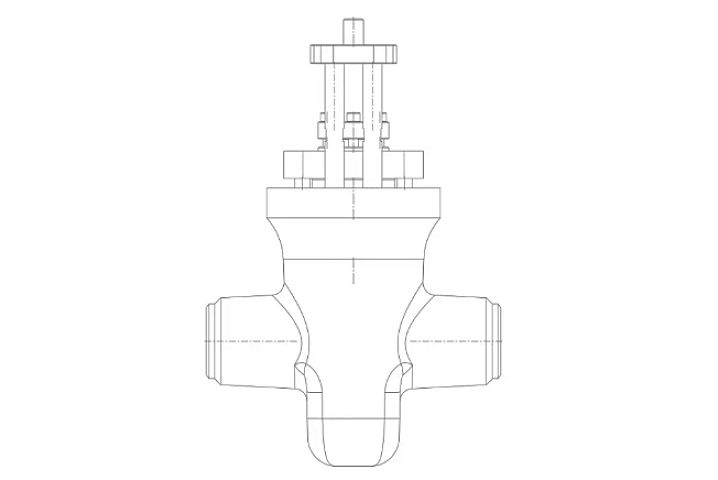 E50P - Through Conduit Gate Valve, Pressure Seal Bonnet